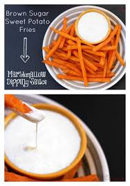 When compared to white potato french fries, sweet fries have an advantage since the orange root vegetable has a high concentration of vitamin a. Brown Sugar Sweet Potato Fries 365ish Days Of Pinterest Sweet Potato Fries Brown Sugar Sweet Potatoes Sweet Potato Recipes Fries