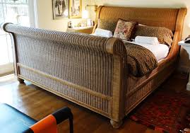 image of popular wicker sleigh bed king sleigh bed bed design bed
