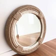 Hints of industrial style, perfect for the modern, contemporary home decor. Medium 60cm 23 Nautical Hampton Coastal Elegant Round Rope Mirror Twisted Rope Home Decor Art Wall Hanging Medium Mirror Round Mirror With Rope Rope Mirror Mirror Decor