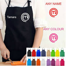 Convi‚rtete en el mejor chef de la casa. Personalised Name Kitchen Masterchef Apron Novelty Master Chef Tv Cooking 2018 Masterchef Apron Printed Kitchen Apron