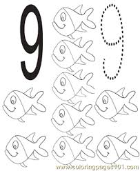 Number 7 cutting practice coloring page. Number 9 Coloring Pages 7 Com Coloring Page For Kids Free Numbers Printable Coloring Pages Online For Kids Coloringpages101 Com Coloring Pages For Kids