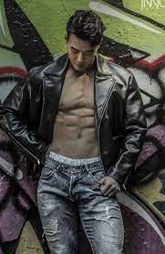Pin On Open Jacket Shirt Bare Chest