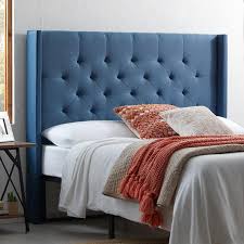 4.3 out of 5 stars 7 reviews. Must Have Rest Haven Linen Inspired Diamond Tufted Wingback Upholstered Headboard Full Navy From Rest Haven Accuweather Shop