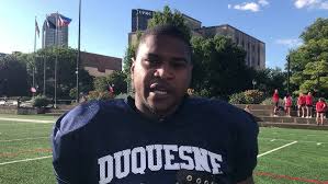 Duquesne RB A.J. Hines 8/29/19