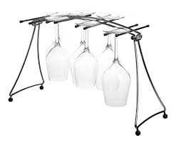 Egouttoir A Verres Pliable Argente Et Noir L42 Westwing Egouttoir Verre De Vin Vin