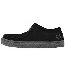 Fred Perry Dawson Low Suede Shoe Black