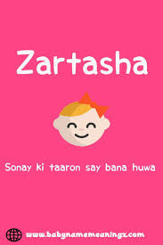 Zartasha Name Meaning In 2020 Names With Meaning Islamic Baby Names Girl Names With Meaning