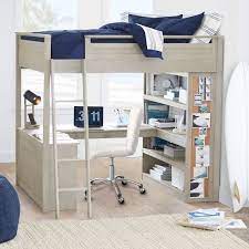 I actually designed this plans so that it's really one small bookcase, with a longer top on one of the bookcases. Sleep Study Loft Bed Pottery Barn Teen