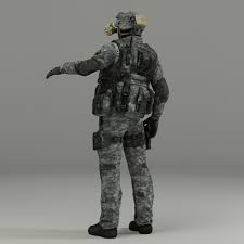 Military Male Soldier 3d Model In 2020 3d Model Soldier Military