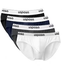 Enough to satisfy that dirty little mind of yours and it's filthy imagination. Lapasa 4 Pack Men S Bulge Pouch No Fly Cotton Briefs Flex Quick Dry Underwear M04r4 Lapasa