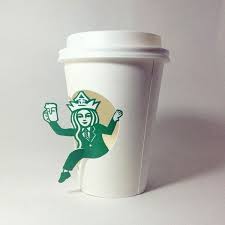 Starbucks Becher Aufgepimpt Von Soo Min Kim Starbucks Art Starbucks Cup Art Starbucks Cup Drawing