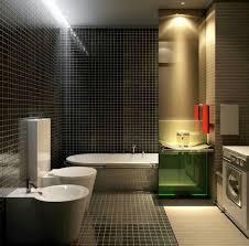 This contemporary vanity design is a nice juxtaposition to the heavily patterned wallcovering in this small but mighty bathroom. Beautiful Small Bathroom Design Beautiful Small Bathroom Designs Bathroom Design Beautiful Small Bathrooms