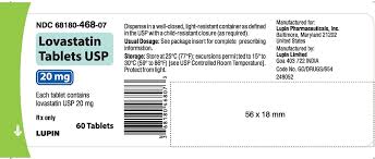 Check spelling or type a new query. Lovastatin Tablets Usp 10 Mg 20 Mg And 40 Mg Rx Only