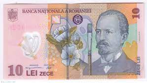 Bancnotelor de 5 lei pentru plată. 10 Lei 2018 2018 2018 Issue 10 Lei Romania Banknote 11963