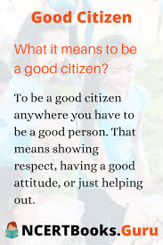 Observant of the speed limit. Good Citizen Essay For Students Children In English 500 Words Essay
