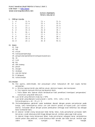 Kunci Jawaban Soal Ujian Kelas 6 2020 Ilmusosial Id