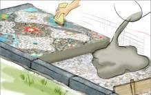 Anleitung Mosaik Im Garten Legen Mosaik Gartenkunst Mosaik Gehweg Und Gartenfliesen