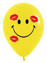 Balon Sempertex Uśmiech 12'' 1 szt buziaki | Balony i dekoracje ...
