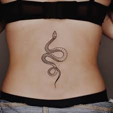 They've stood as strong symbols in thousands of stories from modern fiction to religious. Fine Line Snake Tattoo On The Lower Back