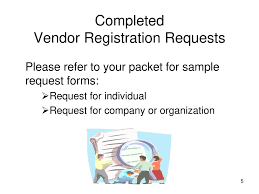 Fill & sign online, print, email, fax, or download. A Workshop On Vendor Registration Procedures Ppt Download