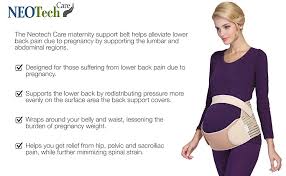 Neotech Care Maternity Belt Pregnancy Support Waist Back Abdomen Band Belly Brace White Size M