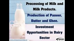 Processing Of Milk And Milk Products