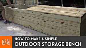 Riesenauswahl an produkten für zuhause. Outdoor Storage Bench Woodworking How To I Like To Make Stuff Youtube