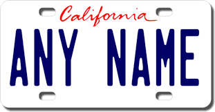Our california license plates are painted with year correct colors so they make your car look like a show car. Custom California Personalized License Plate For Auto Bike Motorcycle Atv Gift License Plates Com Collectibles