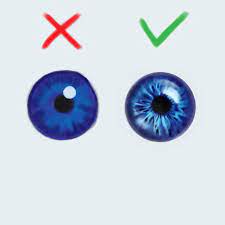 Those two points should be opposite of eachother, and knowing this angle will help you map out the shape and location of your iris. Digital Art How To Paint An Iris Steemit