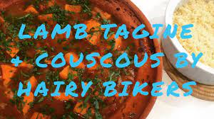 For the lamb tagine, heat a large ovenproof casserole or heavy saucepan on a medium to high heat. Lamb Tagine Couscous By The Hairy Bikers Youtube