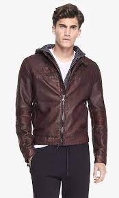 Minus The Leather System Biker Jacket From Express Biker Jacket Jackets Leather Jacket