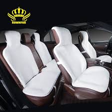 2016 Faux Fur Car Seat Covers Universal Siz For All Types Of Seats Full Cover Set 5 Color Gray Black Yellow White Bei Car Seats Carseat Cover Black Seat Covers