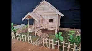 Masa tu, saya dan keluarga tak ada rumah sendiri, jadi menumpang teduh sementara di rumah opah. Ice Cream Stick Carft Bina Rumah Dengan Batang Ais Krim Youtube
