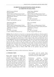 Links to frequently used sections of the road traffic act 1974. Pdf In Depth Crash Investigation On Bus Accidents In Malaysia