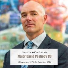 It is with heavy hearts that we mourn the loss of our Museum Manager, Major  David Peabody, CD.