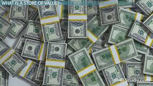 Fiat money is a currency that lacks intrinsic value and is established as a legal tender by government regulation. Money As A Store Of Value Definition Overview Video Lesson Transcript Study Com