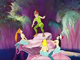 June Foray Lucille Bliss Bobby Driscoll Connie Hilton And Margaret Kerry In Peter Pan 1953 Peter Pan Mermaids Disney Art Peter Pan Disney