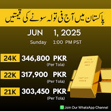 GOLD Rate in Pakistan today. Date: ( Jun 1, 2025) Join WhatsApp Channel for  latest update: https://whatsapp.com/channel/0029Va8F08S1dAw4OZXR5O0A #gold  #goldjewellery #goldratetoday #goldprice #GoldPriceToday