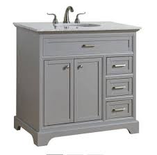 Whether you have a small powder room that needs a classic pedestal sink or you have a double vanity in the master bath that needs a. Americana 36 Single Bathroom Vanity Set In Light Grey Elegant Lighting Vf15036gr
