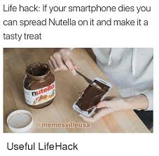 From affected users to security measures, we've got all the details. Life Hack If Your Smartphone Dies You Can Spread Nutella On It And Make It A Tasty Treat Utella Life Meme On Me Me
