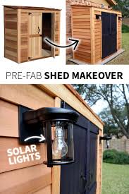 Diy Customized Solar Shed Solar Shed Light Solar Lights Shed Lighting Ideas