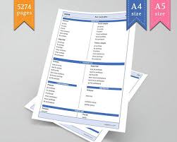 French Verbs Conjugation Set Practice Worksheets Printable Insert A5 A4 French Verbs Conjugation Planner Inserts Printable French Verbs