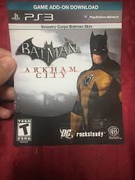 Interactive for some kind of exclusive downloadable content in its version for the sony machine, and has just revealed that one of them will be a skin of the 1960s. Freebie For Anyone Who Wants It Batman Arkham City Sinestro Corps Batman Skin Ps3