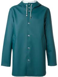 stutterheim on sale stutterheim hooded raincoat petrolblue