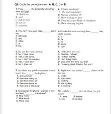 I want to make some lamps that run off ac power. Solved Q1 Circle The Correct Answer A B C D Or E 1 Chegg Com