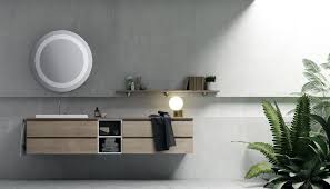 The art bathroom furniture reinterprets in contemporary style the trend of the 20s, updating it with suggestions ranging from scandinavian urban chic to vintage minimalism. Composizione Tm4 Puntotre Arredobagno