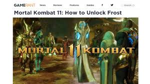 From here we'll be talking . Mortal Kombat 11 How To Unlock Frost Youtube