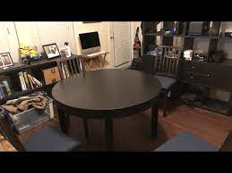 Changed the audio track due to copyright Ikea Bjursta Circular Expandable Table Youtube