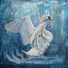 Swan By Jennymoedkorpela Tablolar Cizim Kus