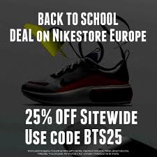 Nike gift cards are redeemable at nike retail locations (niketown, nikefactorystores. More Sneakers Eu Only Back To School Week On Nike Eu 25 Off Sitewide Exclusions Apply Use Code Bts25 Fr Http Tidd Ly 3eb8ba7a Uk Http Tidd Ly 149091a6 De Http Tidd Ly 5bf20bbb Nl Http Tidd Ly 1e07f704 Es Http Tidd Ly 2993bade It Http